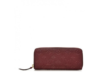 LV Clémence Wallet Monogram Empreinte Leather Raisin