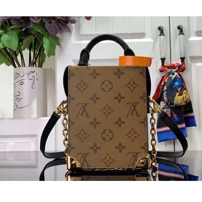 Louis Vuitton Women Camera Box Monogram Monogram Reverse Coated Canvas Cowhide Leather