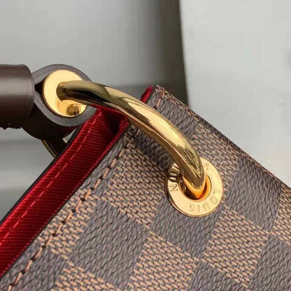 Louis Vuitton Women Graceful PM Hobo Brown Damier Ebene Coated Canvas