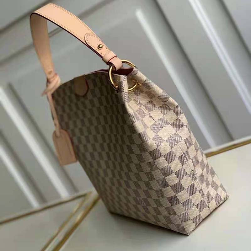 Louis Vuitton Women Graceful PM Hobo Rose Ballerine Pink Monogram Coated Canvas