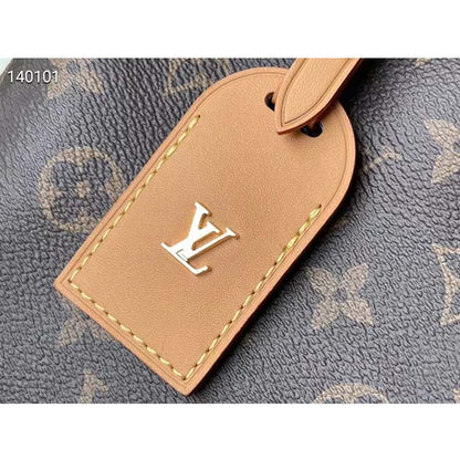 Louis Vuitton Women LV CarryAll PM Handbag Brown Monogram Coated Canvas