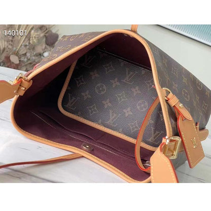 Louis Vuitton Women LV CarryAll PM Handbag Brown Monogram Coated Canvas