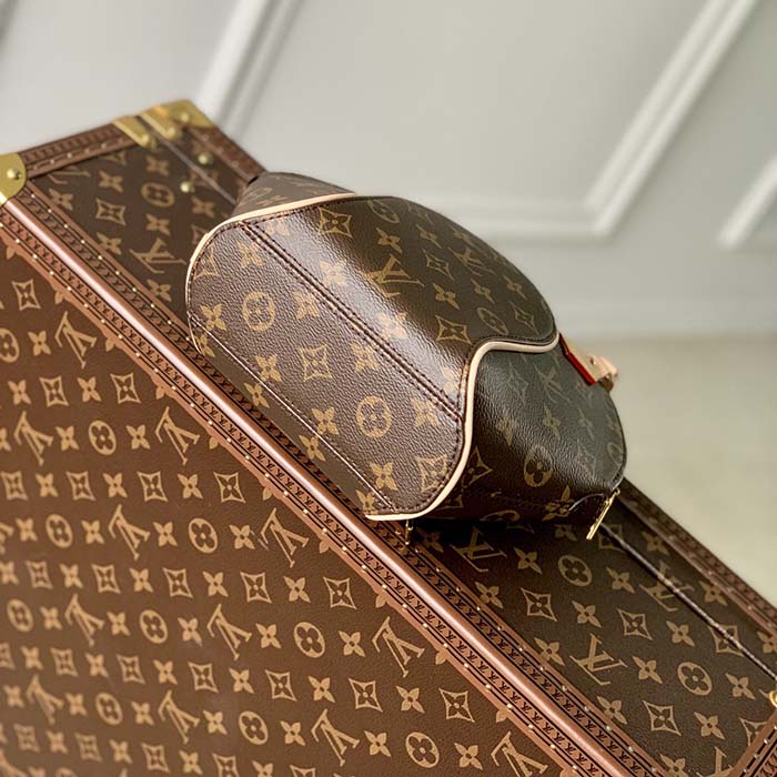 Louis Vuitton Women LV Ellipse PM Handbag Brown Monogram Coated Canvas Cowhide