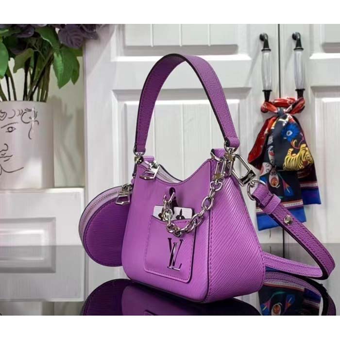 Louis Vuitton Women LV Marellini Handbag Lilas Provence Lilac Epi Grained Cowhide Leather