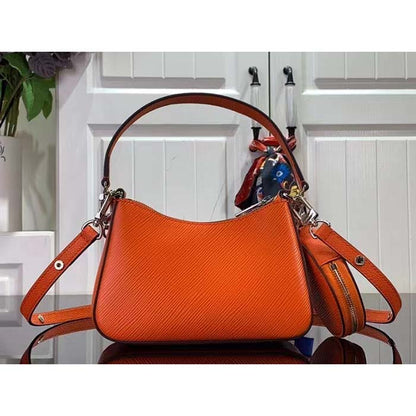 Louis Vuitton Women LV Marellini Handbag Orange Minnesota Epi Grained Smooth Cowhide Leather