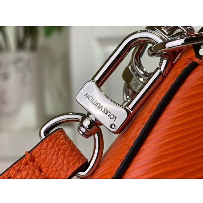 Louis Vuitton Women LV Marellini Handbag Orange Minnesota Epi Grained Smooth Cowhide Leather