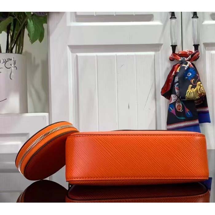 Louis Vuitton Women LV Marellini Handbag Orange Minnesota Epi Grained Smooth Cowhide Leather