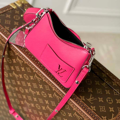 Louis Vuitton Women LV Marellini Handbag Rose Miami Pink Epi Grained Cowhide Leather