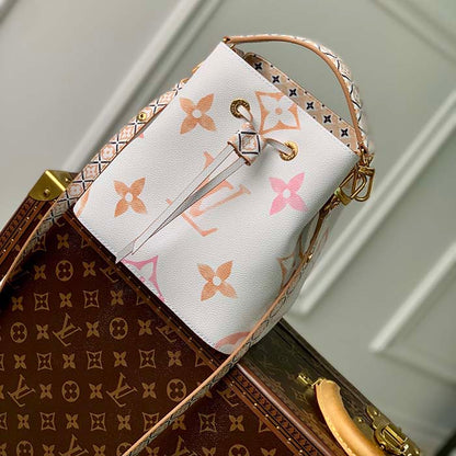 Louis Vuitton Women LV Néonoé BB Beige Monogram Coated Canvas Textile Lining