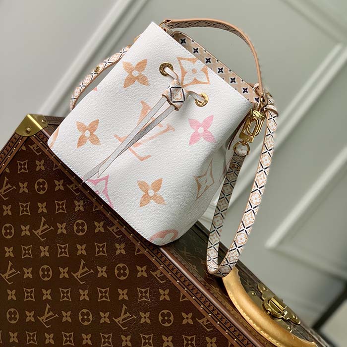 Louis Vuitton Women LV Néonoé BB Beige Monogram Coated Canvas Textile Lining