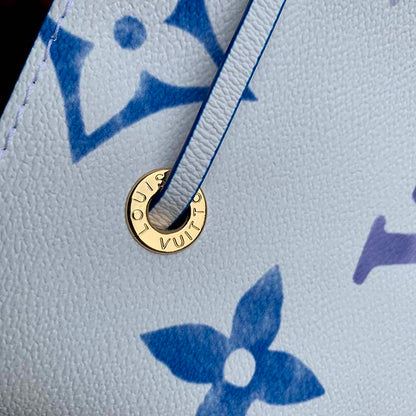 Louis Vuitton Women LV Néonoé BB Blue Monogram Coated Canvas Textile Lining