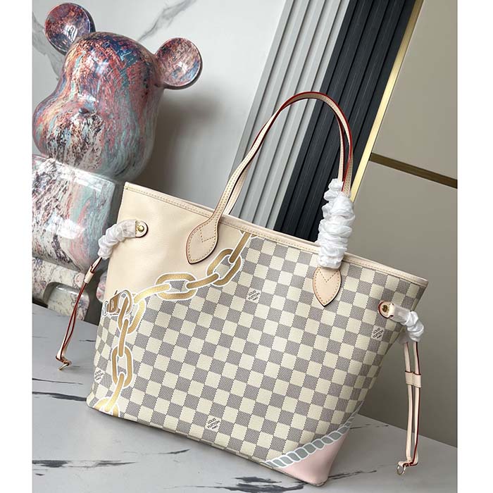 Louis Vuitton Women LV Neverfull MM Tote New Spring Collection Nautical