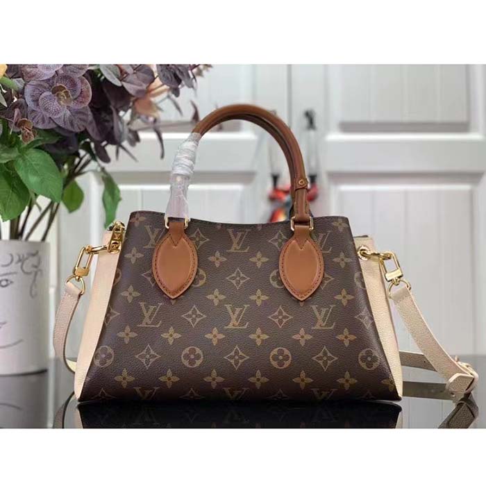 Louis Vuitton Women LV Opéra BB Cream Monogram Coated Canvas Cowhide Leather