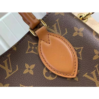 Louis Vuitton Women LV Opéra BB Cream Monogram Coated Canvas Cowhide Leather