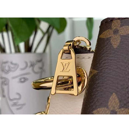 Louis Vuitton Women LV Opéra BB Cream Monogram Coated Canvas Cowhide Leather