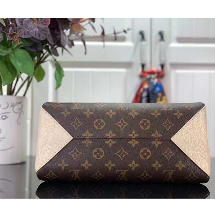 Louis Vuitton Women LV Opéra BB Cream Monogram Coated Canvas Cowhide Leather