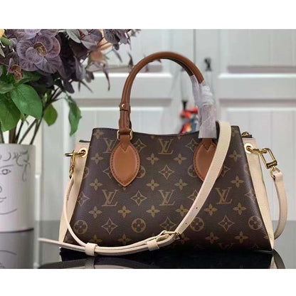 Louis Vuitton Women LV Opéra BB Cream Monogram Coated Canvas Cowhide Leather