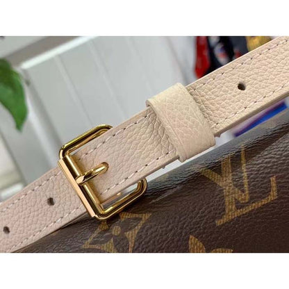 Louis Vuitton Women LV Opéra BB Cream Monogram Coated Canvas Cowhide Leather