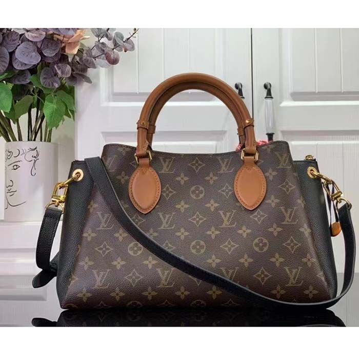 Louis Vuitton Women LV Opéra MM Black Monogram Coated Canvas Cowhide Leather