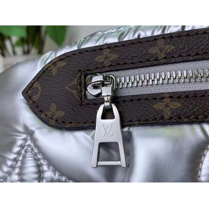 Louis Vuitton Unisex LV Pillow Maxi Bumbag Silver Recycled Metallic Nylon