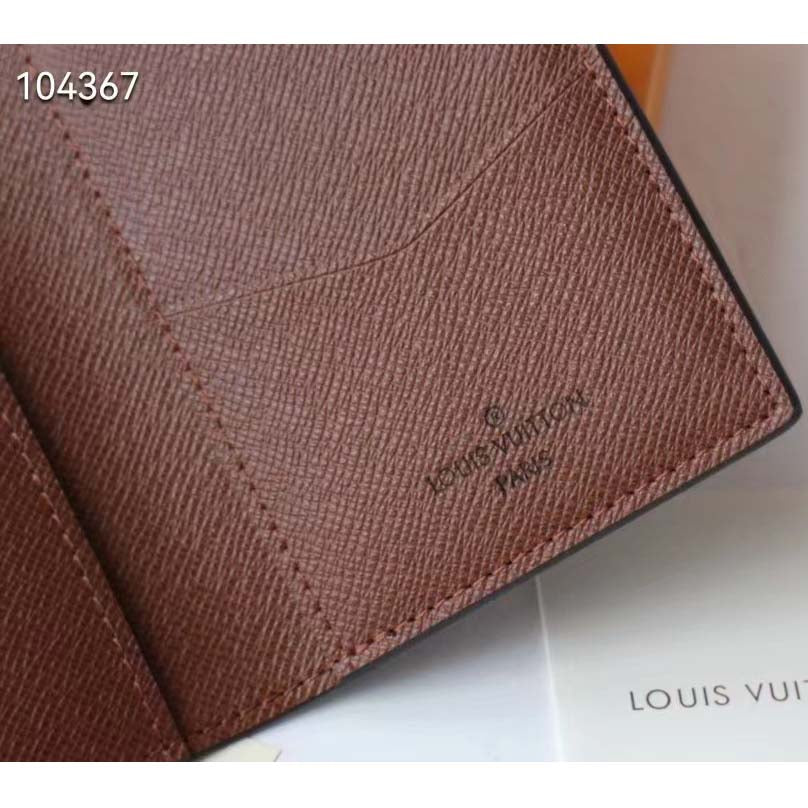 Louis Vuitton Unisex LV Pocket Organizer Monogram Coated Canvas Calf Leather