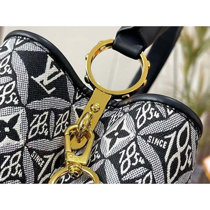 Louis Vuitton Women LV Since 1854 Capucines MM Gray Embroidered Calfskin Cowhide