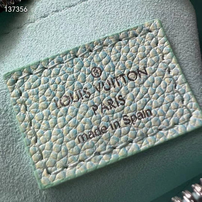 Louis Vuitton Women LV Speedy Bandouliere 20 Bag Green Embossed Grained Cowhide Leather