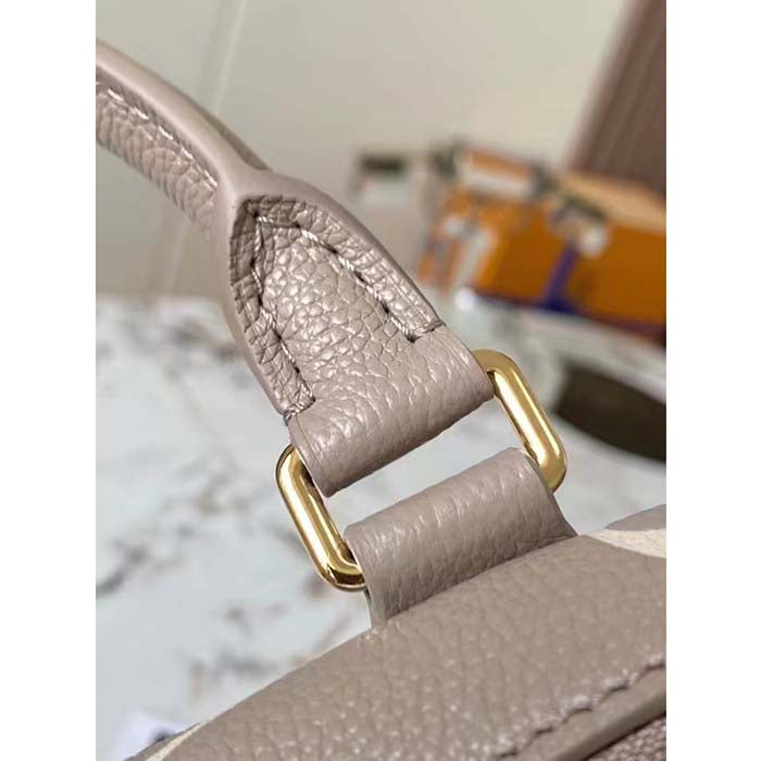 Louis Vuitton Women LV Speedy Bandouliere 20 Handbag Gray Beige Monogram Empreinte Embossed Cowhide