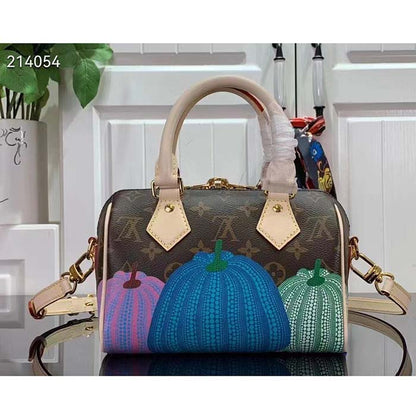 Louis Vuitton Women LV x YK Speedy Bandoulière 20 Monogram Coated Canvas Pumpkin Print