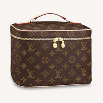 Louis Vuitton Women Nice BB Vanity Case Brown Monogram Coated Canvas