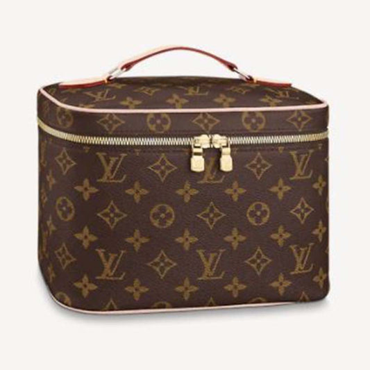 Louis Vuitton Women Nice BB Vanity Case Brown Monogram Coated Canvas