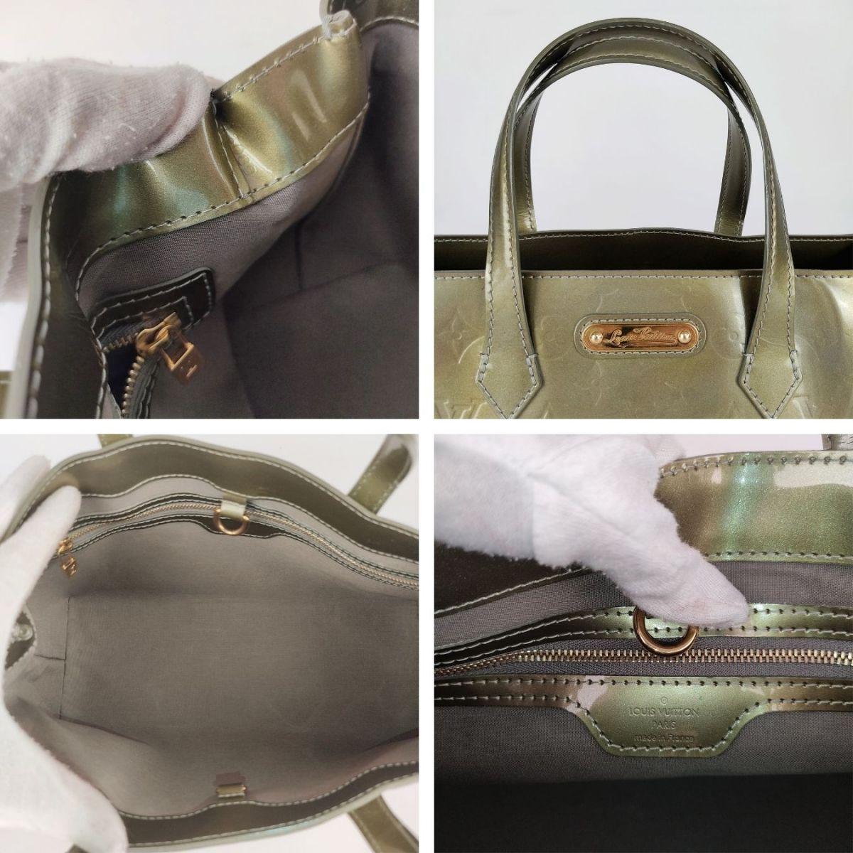 LOUIS VUITTON Wilshire patent leather handbag