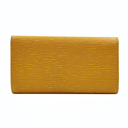 LOUIS VUITTON long wallet in yellow epi leather