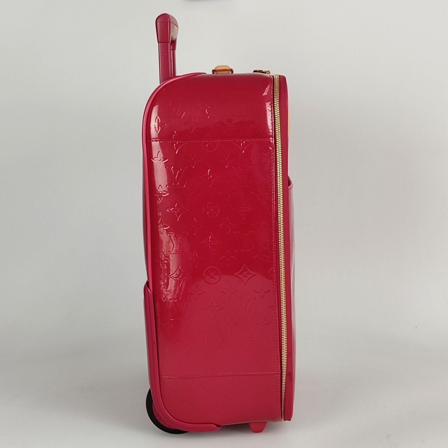 LOUIS VUITTON Pegase 45 trolley in red patent leather