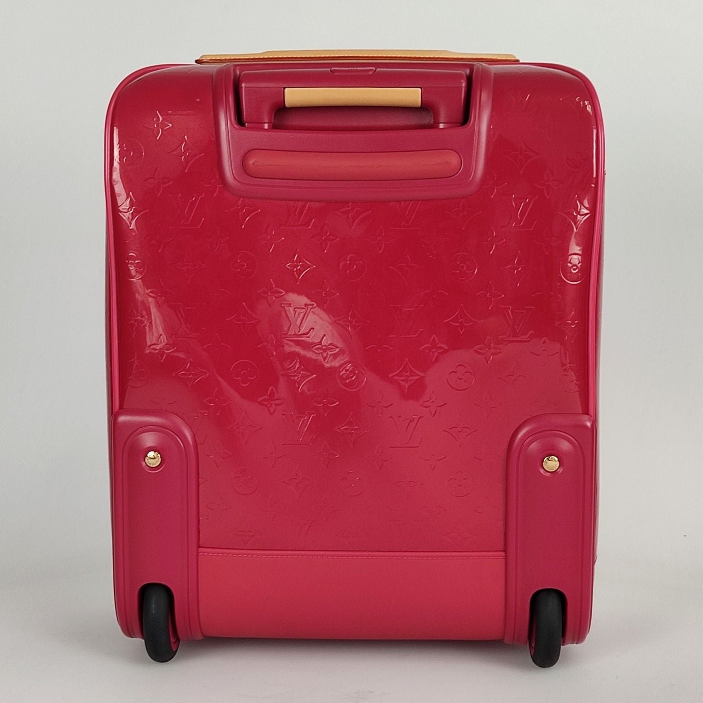 LOUIS VUITTON Pegase 45 trolley in red patent leather