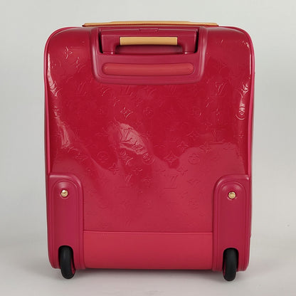 LOUIS VUITTON Pegase 45 trolley in red patent leather