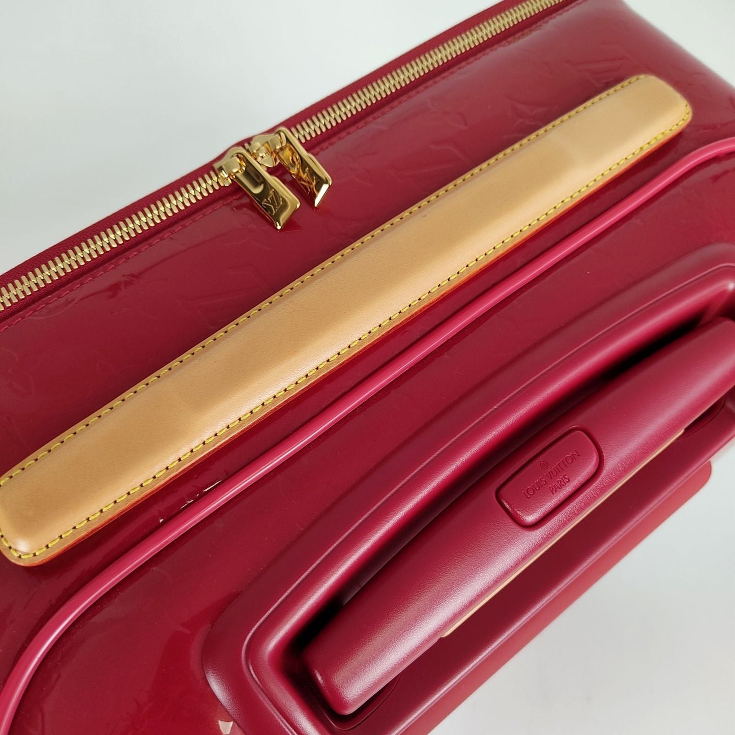 LOUIS VUITTON Pegase 45 trolley in red patent leather