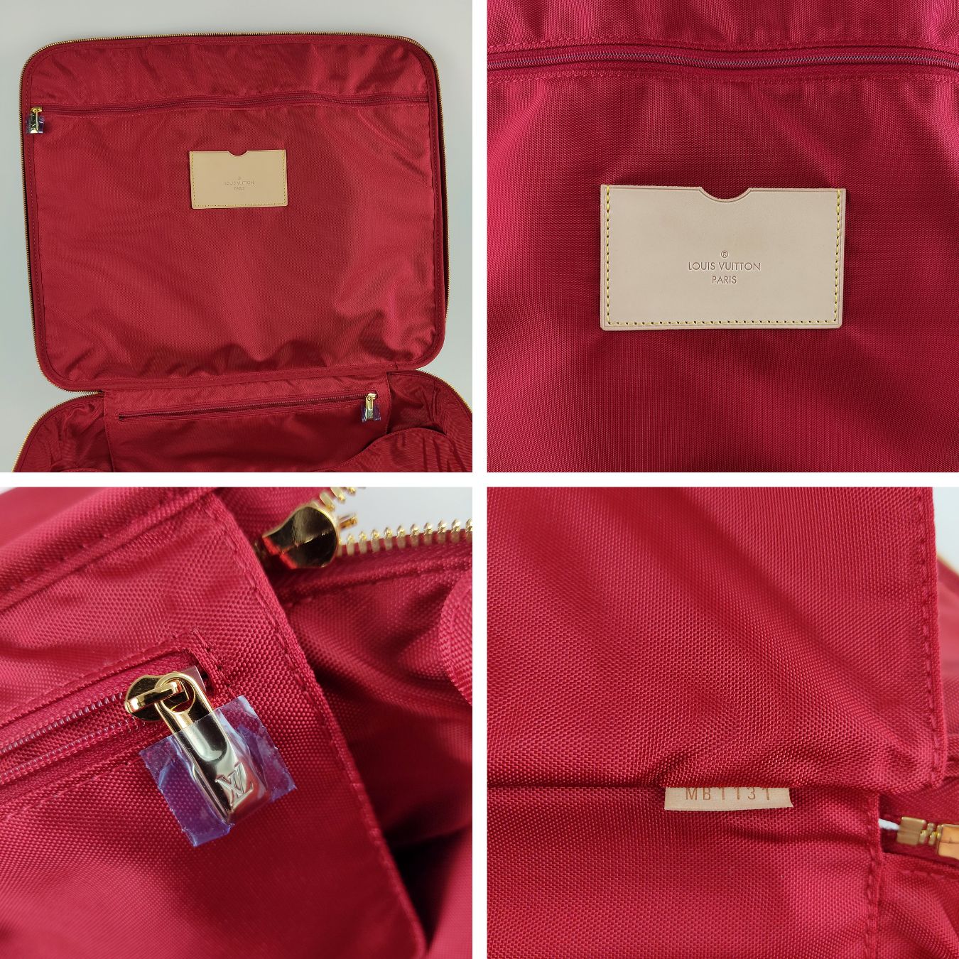 LOUIS VUITTON Pegase 45 trolley in red patent leather