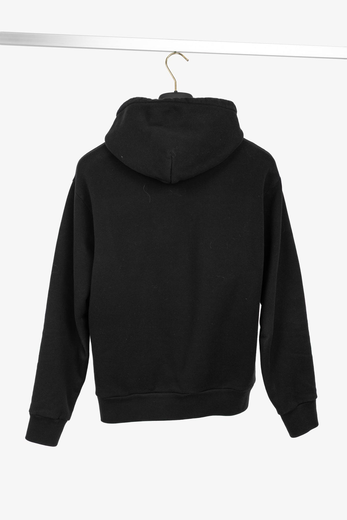 Louis Vuitton Black Embroidered Signature Cotton Hoodie