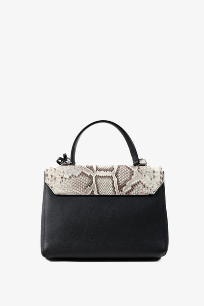 Louis Vuitton Black Python & Calfskin Lockme II Bag