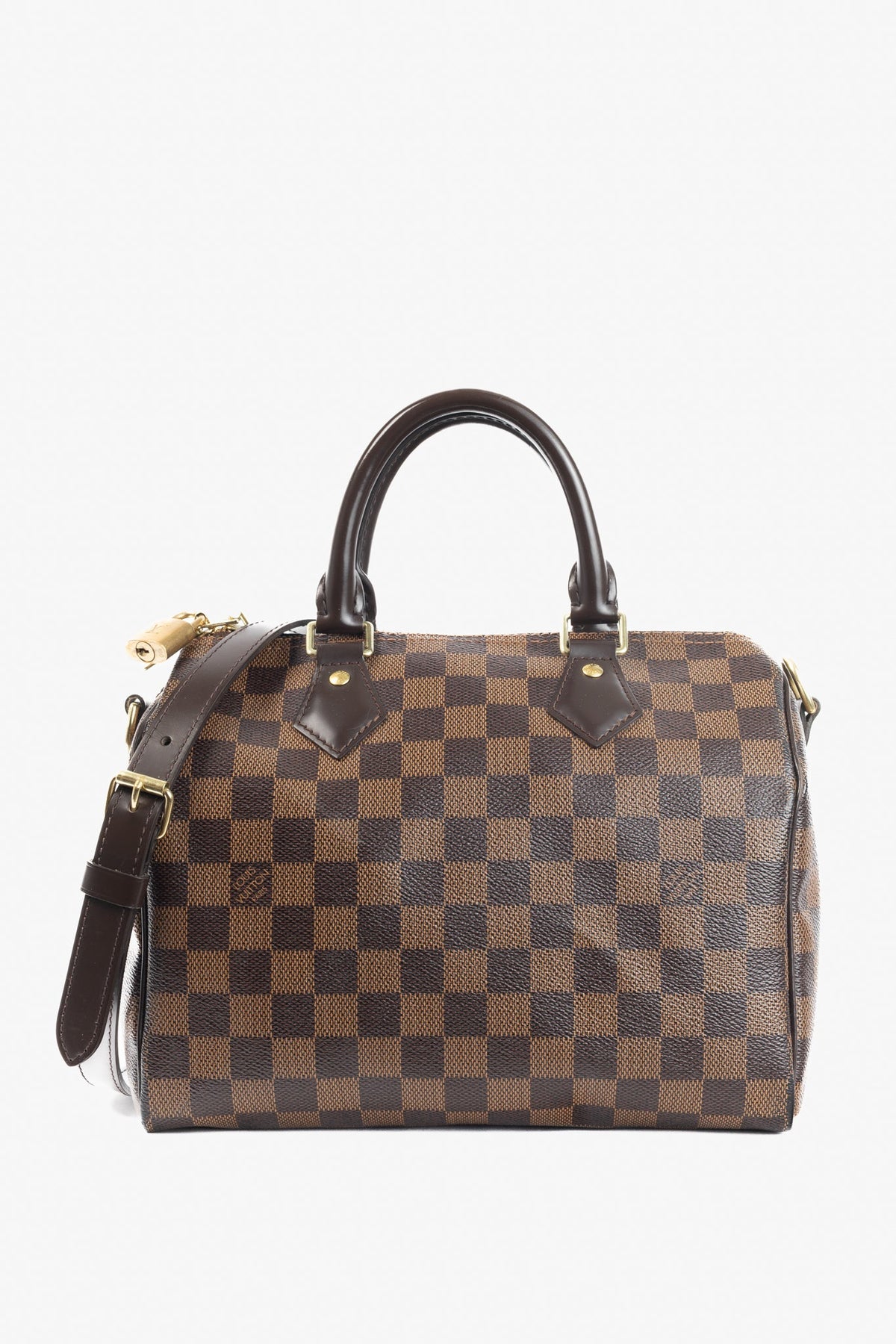 Louis Vuitton Speedy Bandouliere NM 25 Damier Ebene Canvas Handbag