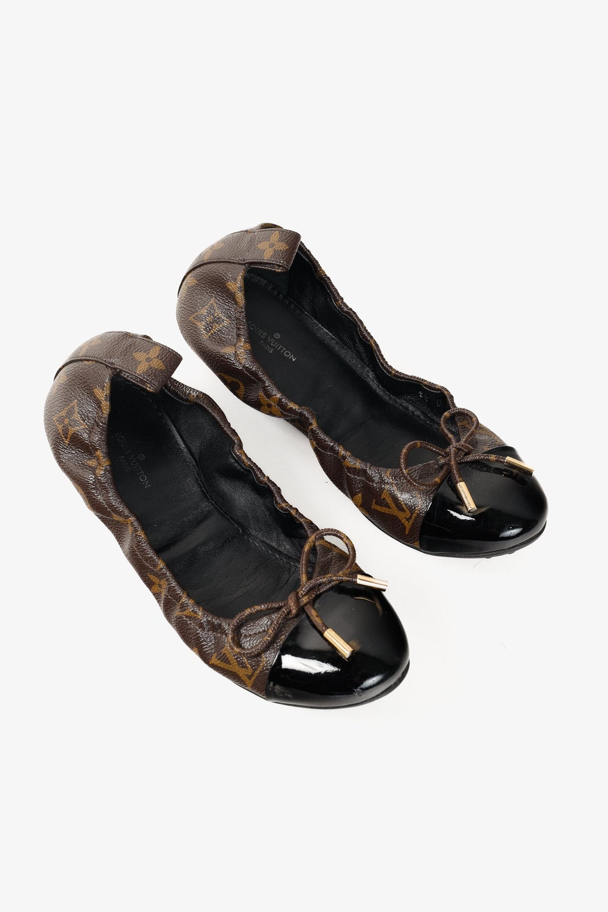 Louis Vuitton Flirty Monogram Canvas Cap-Toe Bow Flats