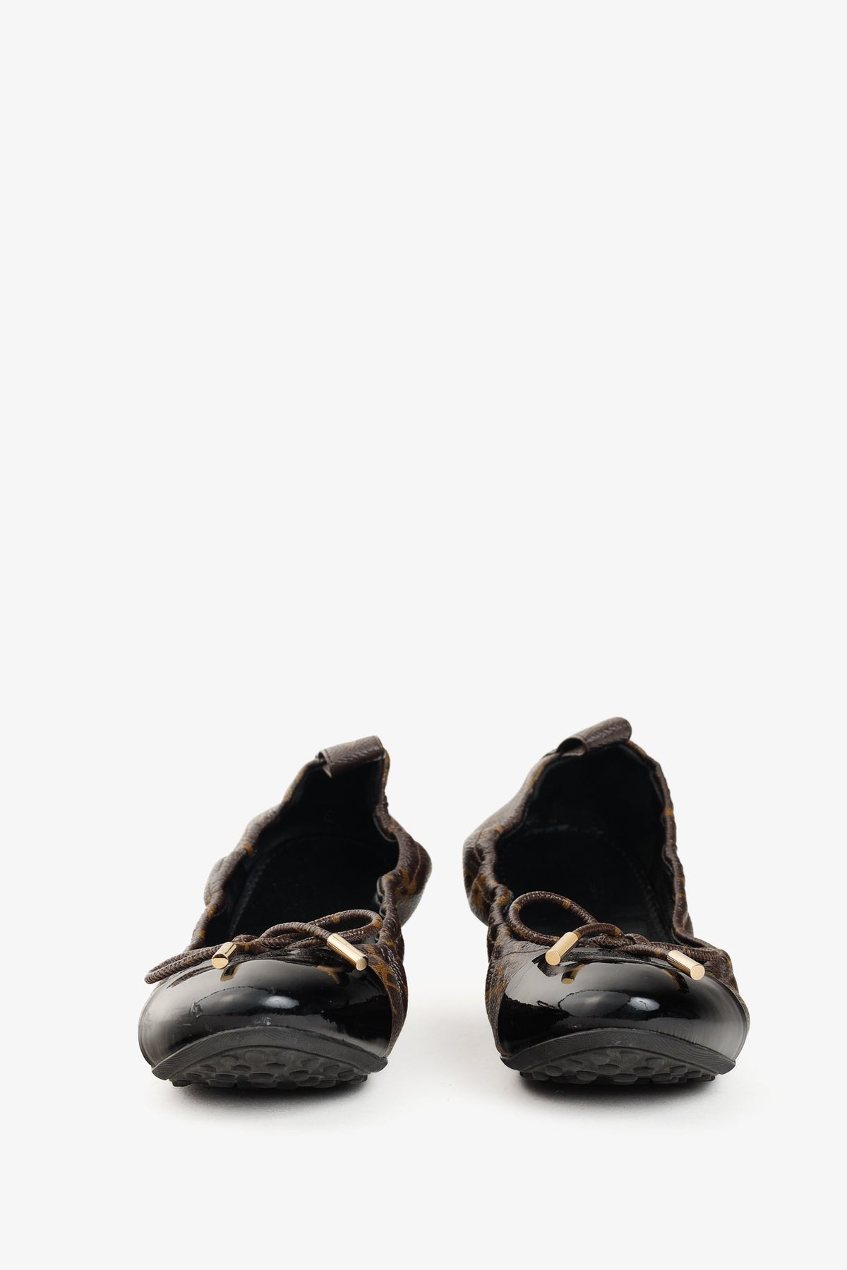 Louis Vuitton Flirty Monogram Canvas Cap-Toe Bow Flats