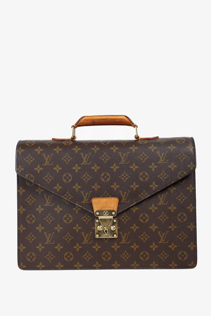 Louis Vuitton Vintage Brown Monogram Canvas Briefcase