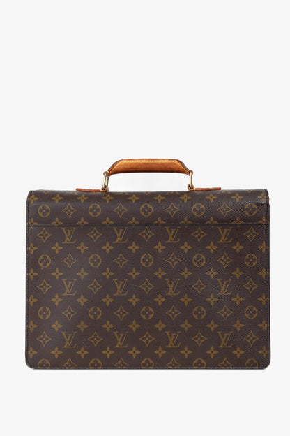 Louis Vuitton Vintage Brown Monogram Canvas Briefcase