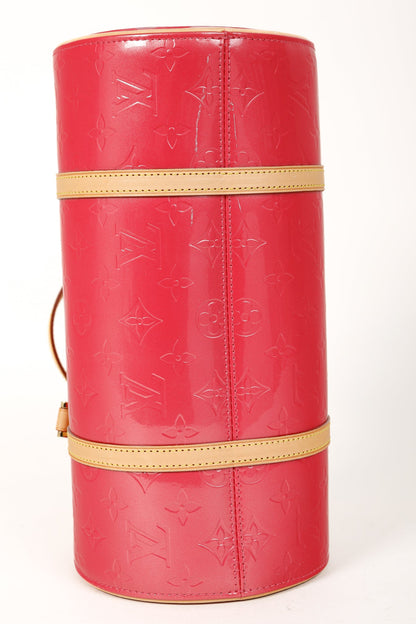 Louis Vuitton Bedford Framboise Monogram Vernis Leather Barrel Bag