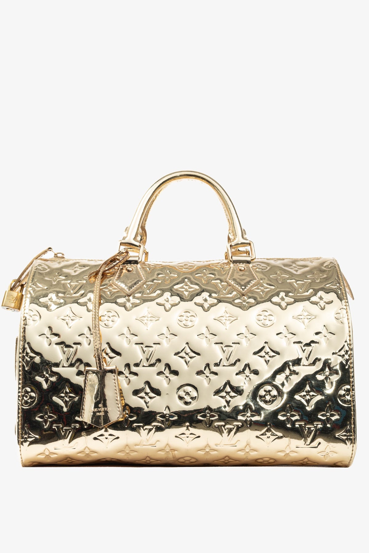Louis Vuitton Speedy 30 Miroir Dore Monogram Miroir Boston Bag