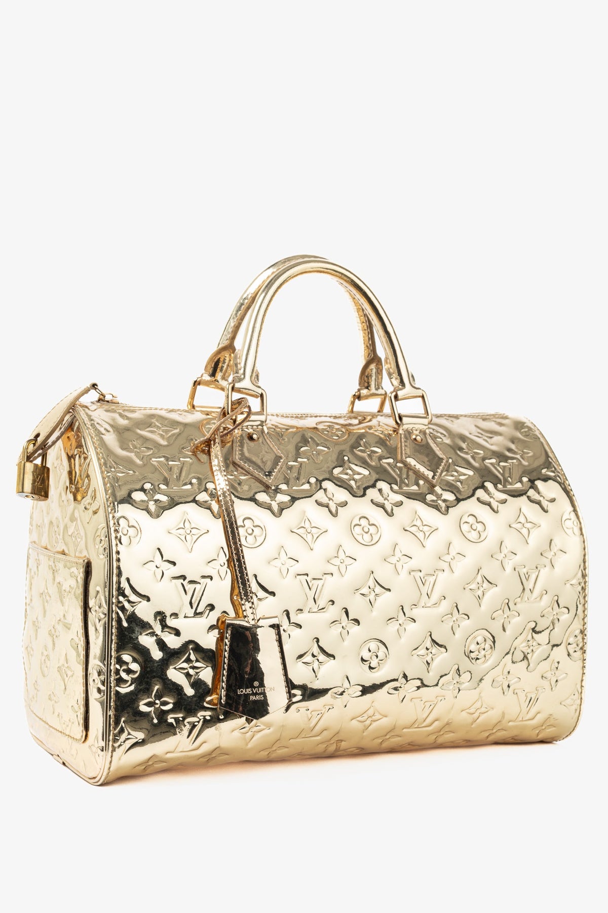 Louis Vuitton Speedy 30 Miroir Dore Monogram Miroir Boston Bag