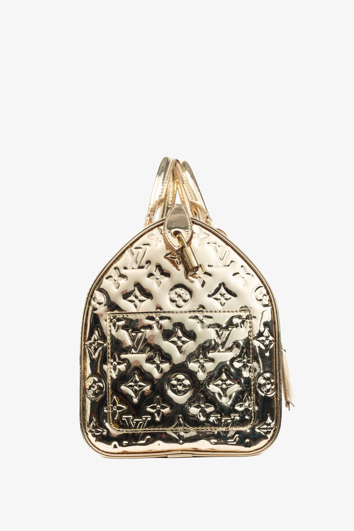 Louis Vuitton Speedy 30 Miroir Dore Monogram Miroir Boston Bag