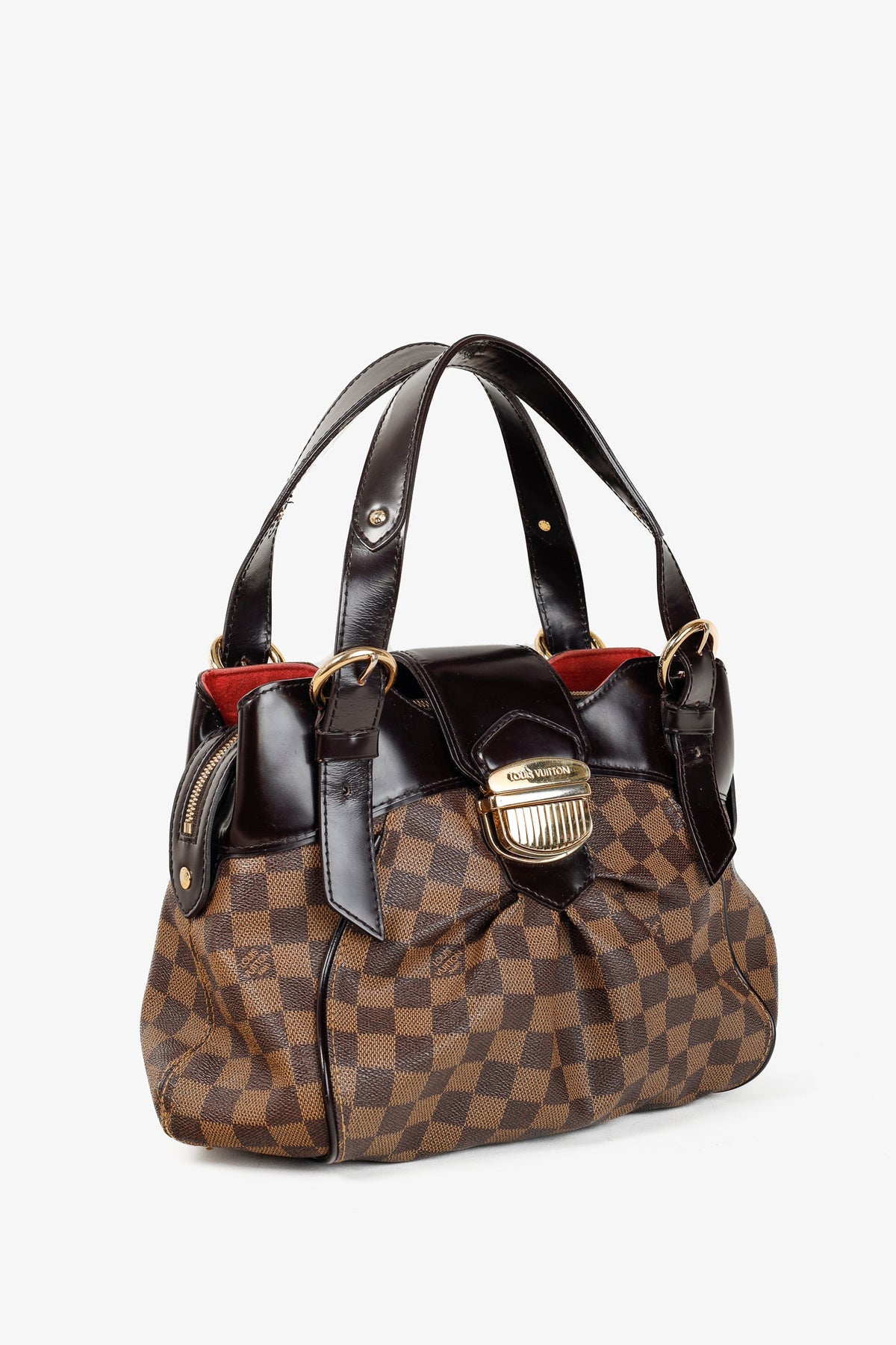 Louis Vuitton Brown Damier Ebene Sistina PM Double Handle Bag